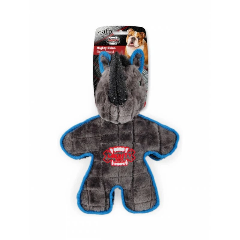 All For Paws Jouet AFP Mighty Rex Rhino Costaud 3 All For Paws Jouet AFP Mighty Rex Rhino Costaud