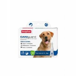 Pipettes Antiparasitaires Chien 15 à 30 KG Beaphar CANIguard