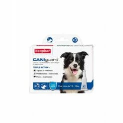 Pipettes Antiparasitaires Chien 7,5 à 15 Kg Beaphar CANIguard