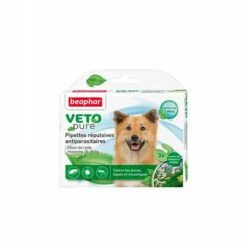 Pipettes Répulsives Antiparasitaires Chien 15 à 30 Kg Beaphar VETOpure
