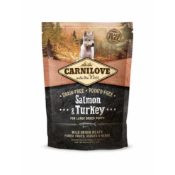 Croquettes Carnilove Grain Free Puppy Grande Race Saumon & Dinde