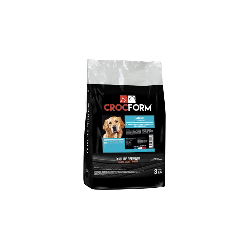 Croquettes Toutes Races CROCFORM Premium Senior 3 Croquettes Toutes Races CROCFORM Premium Senior