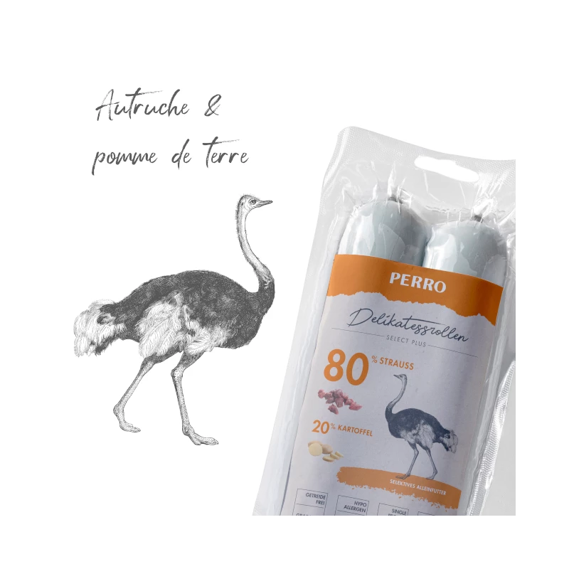 Friandises Autruche & Pommes De Terre Perro 2 X 400 G 5 Friandises Autruche & Pommes De Terre Perro 2 X 400 G – Image 3